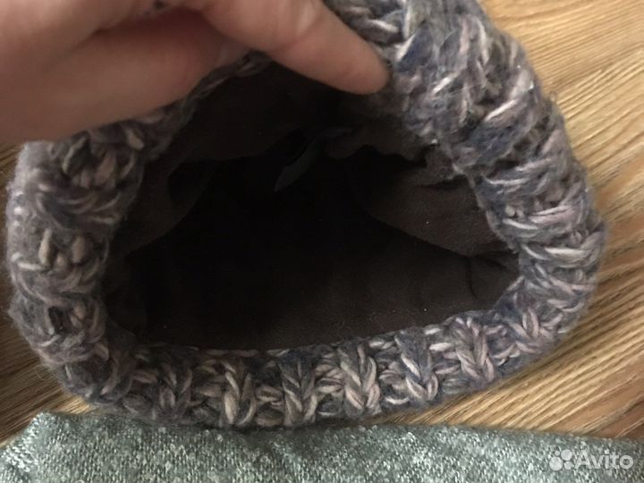 Шапка женская, палантин