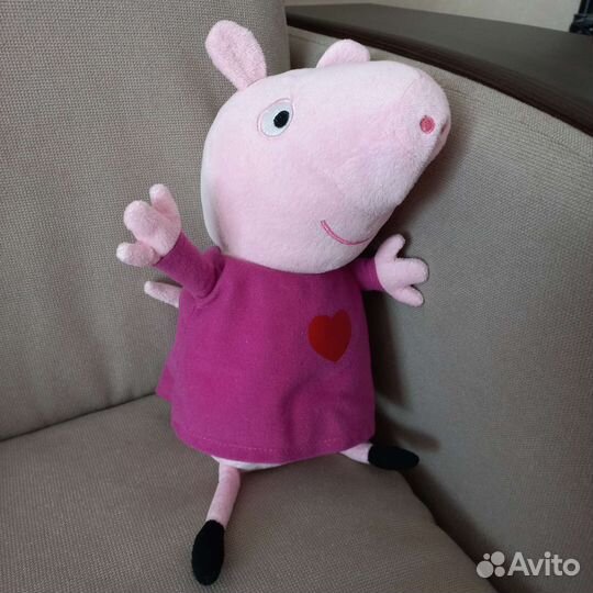 Игрушки мягкие б/у Свинка пеппа, лунтик