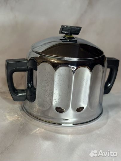 Сахарница СССР «Глухарь» мельхиор