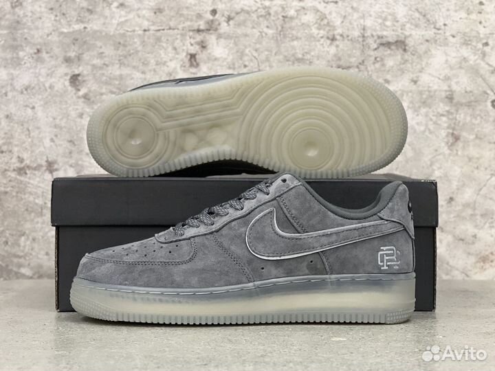 Кроссовки Nike Air Force 1 Grey Reigning Champ