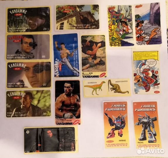 Вкладыши от жвачек