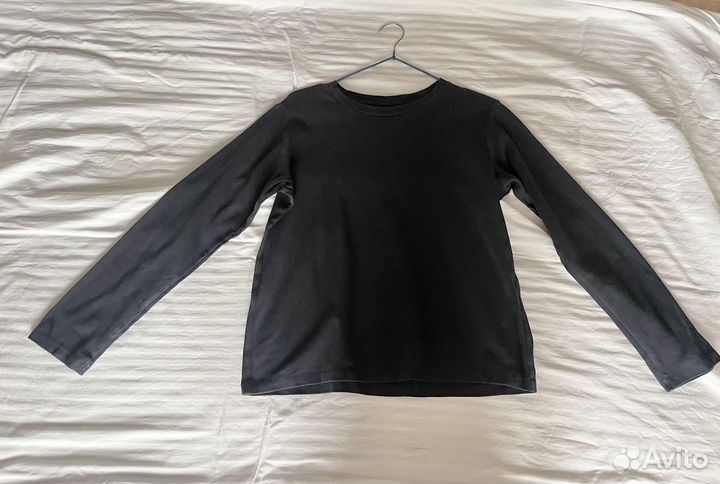 Лонгслив женский uniqlo синий