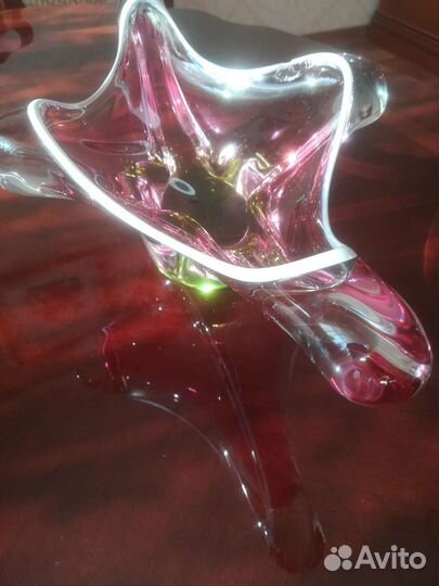 Ваза. Цветное стекло. Чехословакии