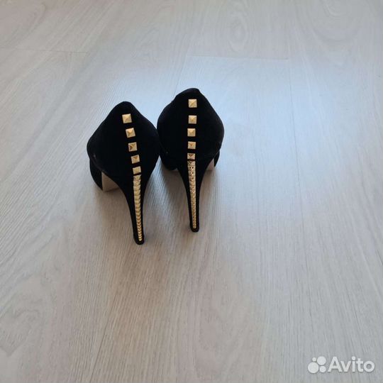 Туфли натуральная замша 39