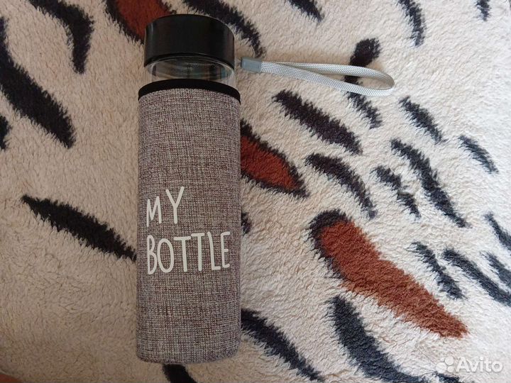 Бутылка стеклянная для напитков новая