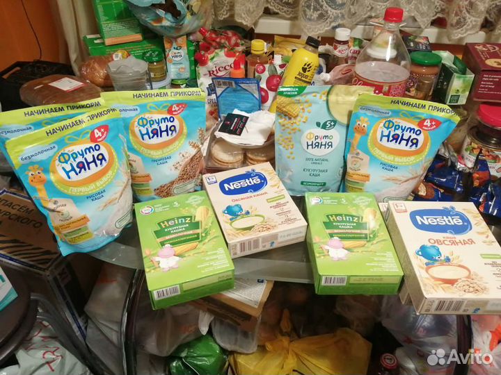 Детская молочная смесь и каши молочные безмолочные