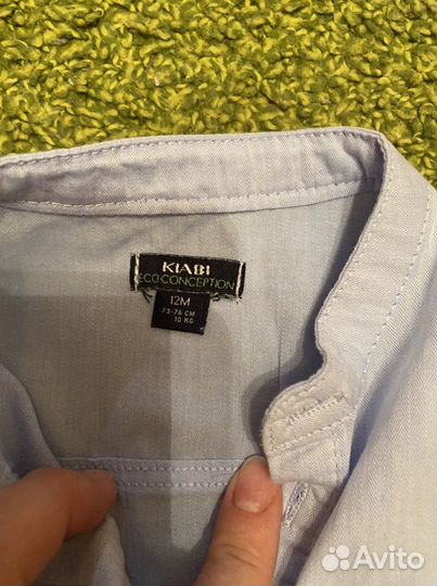 Новая рабашка и брюки 74см