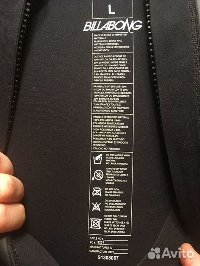 Гидрокостюм Billabong размер L(46-48)