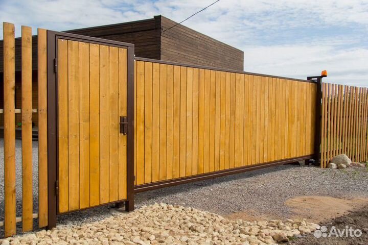 Откатные ворота под ключ