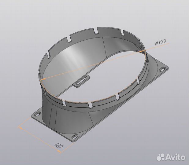 Фланец для асика KS3M/KS5M комплект