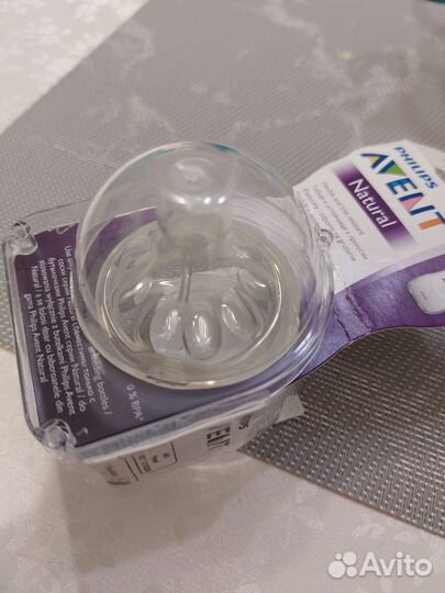 Соски для бутылочек avent 6+ для густых жидкостей