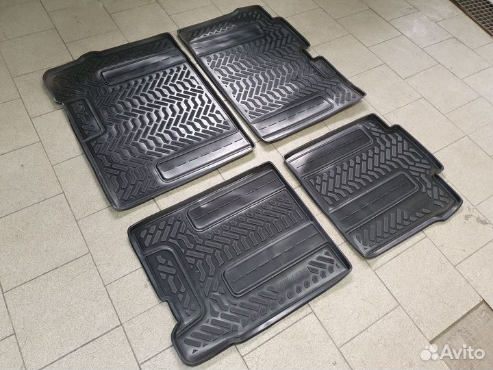 Коврики в салон Hyundai H-1 (2018-н.в.) 2 и 3 ряды