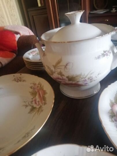Столовый сервиз фарфор СССР дфз