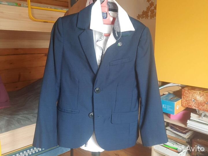 Пиджак и рубашка 116рост