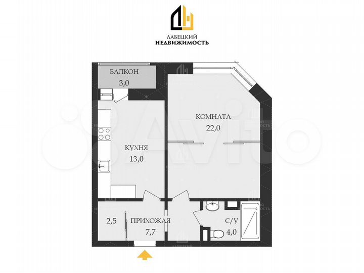 1-к. квартира, 47 м², 14/19 эт.