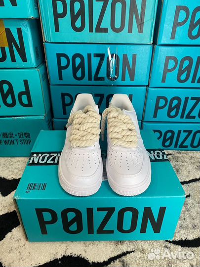 Nike Air Force 1 Оригинал Шнурки Канаты Белые