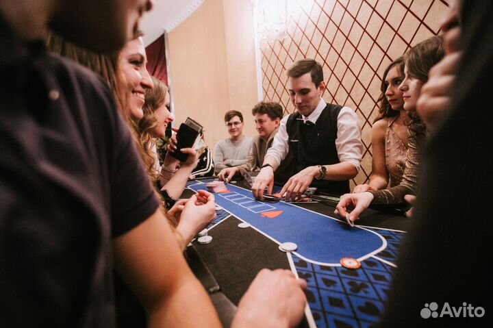 Выездное казино (рулетка, покер/блэкджек)