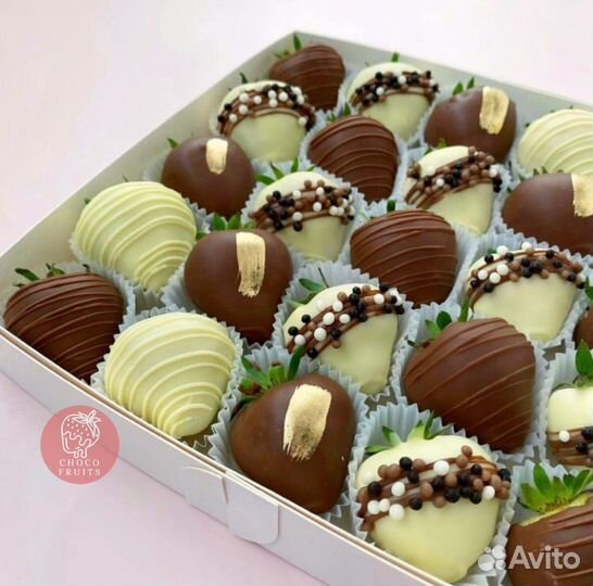 Клубника в бельгийском шоколаде, сюрприз, подарок