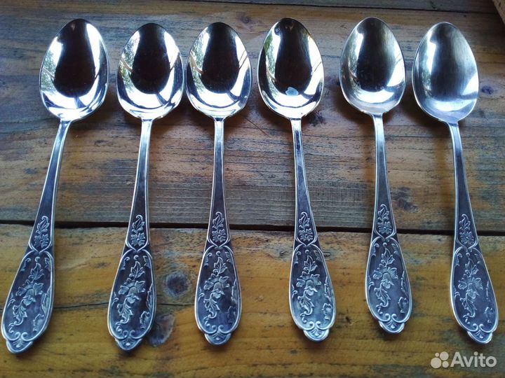 Ложки чайные и столовые мельхиоровые