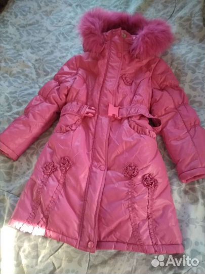 Куртка зимняя, рост 116см, как новая