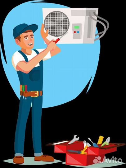 Установка кондиционеров, закладка трасс