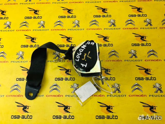 Ремень безопасности задний левый renault-logan бу