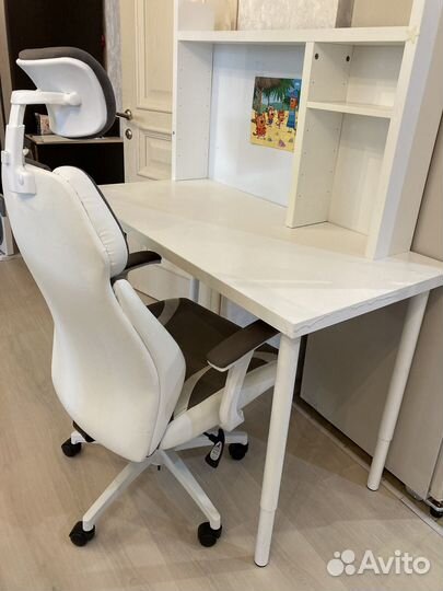 Письменный стол IKEA, с рег-ми ножками, кресло