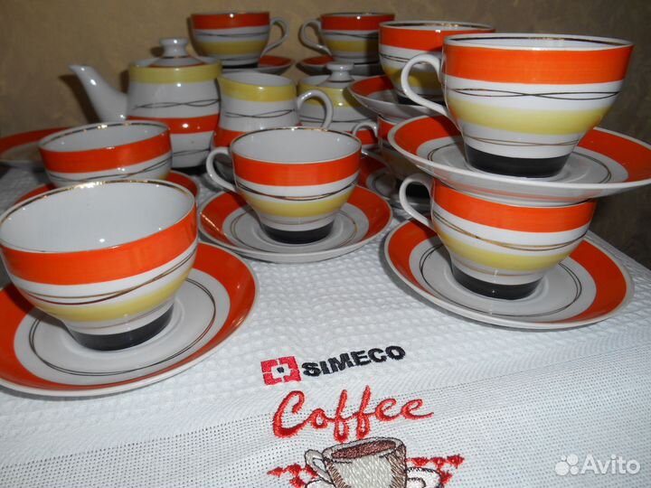 Сервизы чайные. 12 персон Барановка и др
