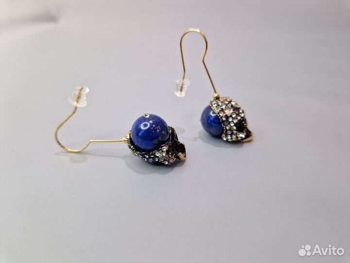 Серьги в стиле alexander mcqueen