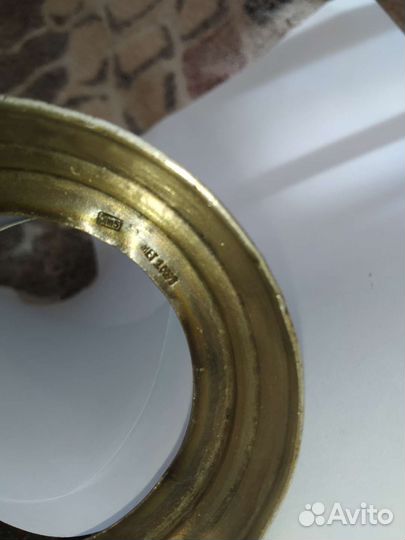 Подстаканник скань СССР мельхиор посеребрение