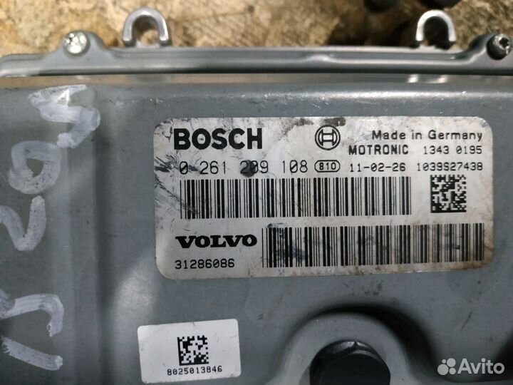 Volvo S60 S80 Блок управления двс 31286086