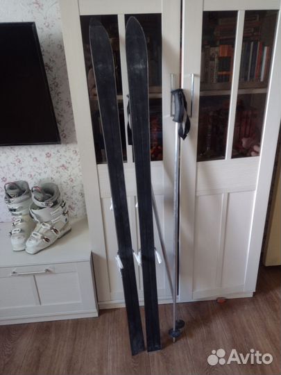 Горные лыжи fischer 140 и ботинки nordica 37