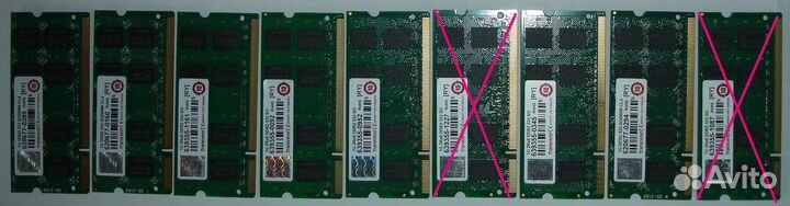 Модули памяти ноутбуков DDR2-1Gb 533 и 666 SO-dimm
