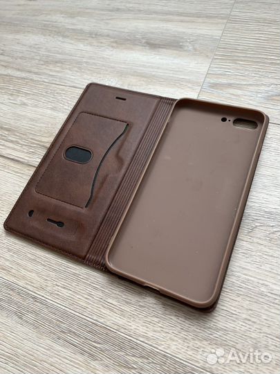 Чехол на iPhone 7 plus кожа