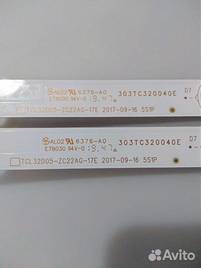 Планки TCL32D05-ZC22AG-17E