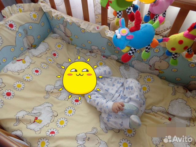 Комплект постельного белья в детскую кроватку