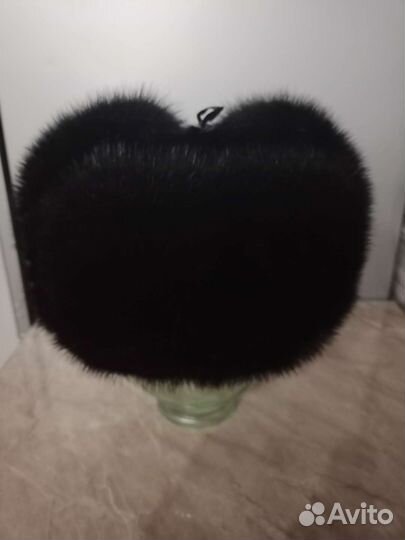 Норковая шапка мужская ушанка новая