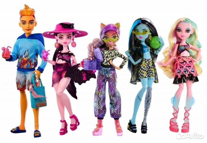 Monster high Монстр Хай куклы рефреш, пляж, бал