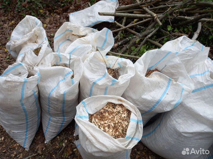 Щепа мульча