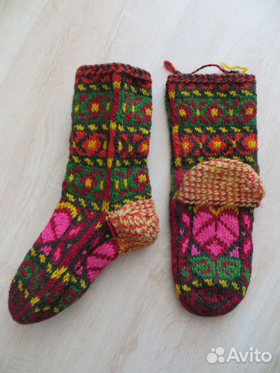 Гетры вязаные 2 пары,шерсть,новые