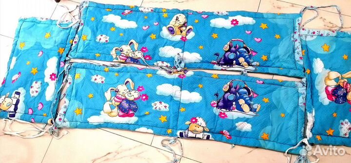 Бортики в кроватку, одеяло для малыша