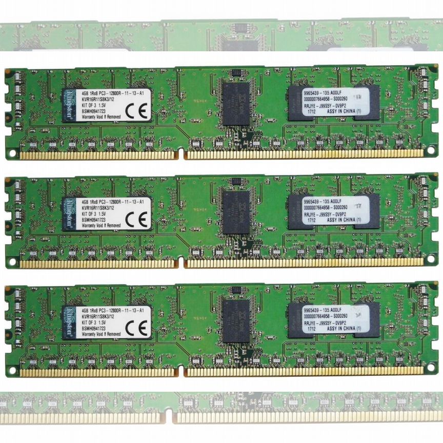 [KVR16R11S8K3/12] Оперативная Память Kingston Ddr3 Kvr16r11s8k3/12