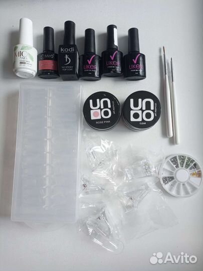 Гель лак типсы кисти база топ