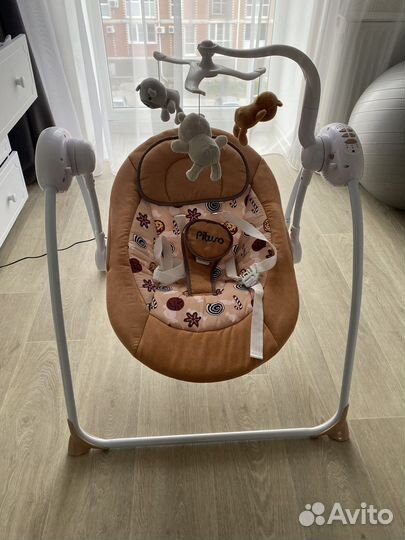 Детские электронные качели новые