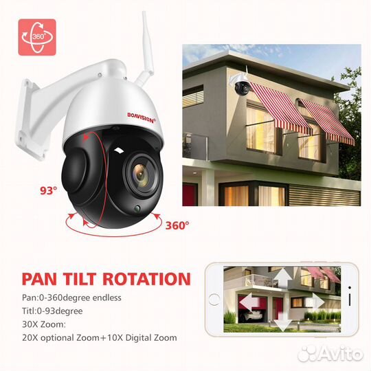 Wi-Fi IP камера Boavision (HX-W54F-5MP) Onvif