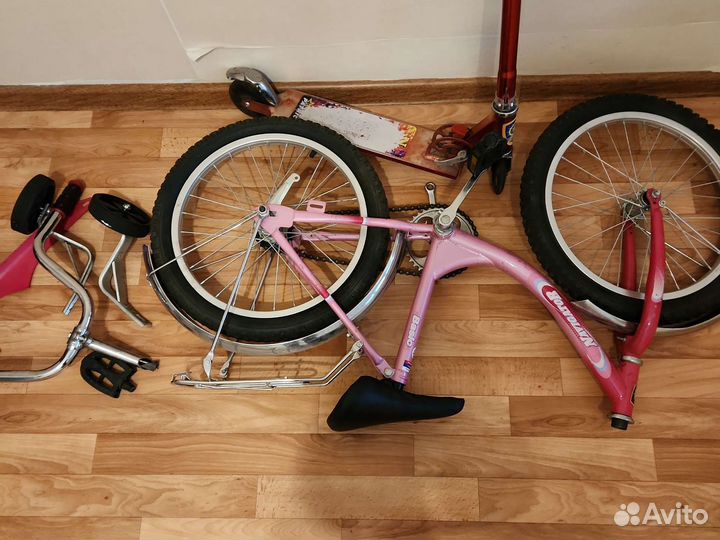 Велосипед и самокат