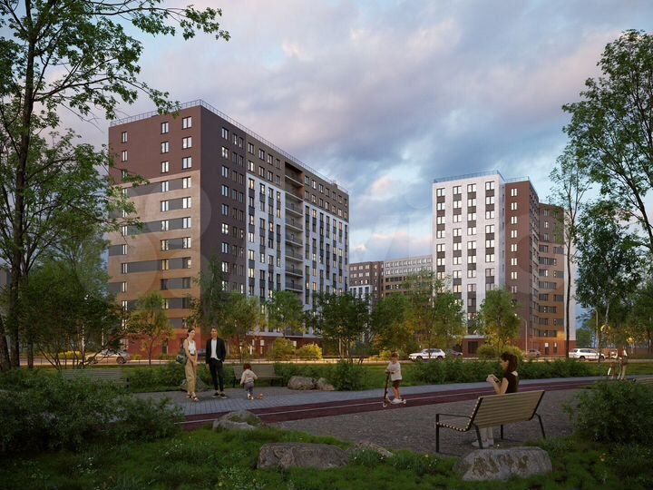 2-к. квартира, 70,9 м², 2/12 эт.