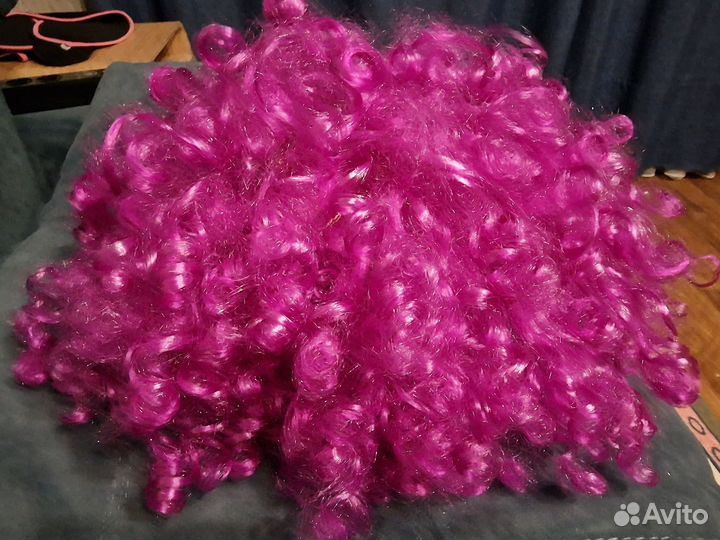 Парик клоуна фиолетовый