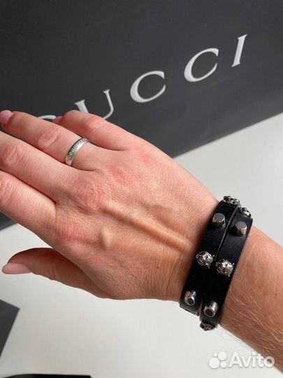 Браслет Gucci нат кожа размер S и М наличие
