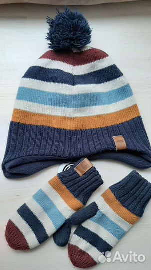 Шапка и варежки HM 50-52